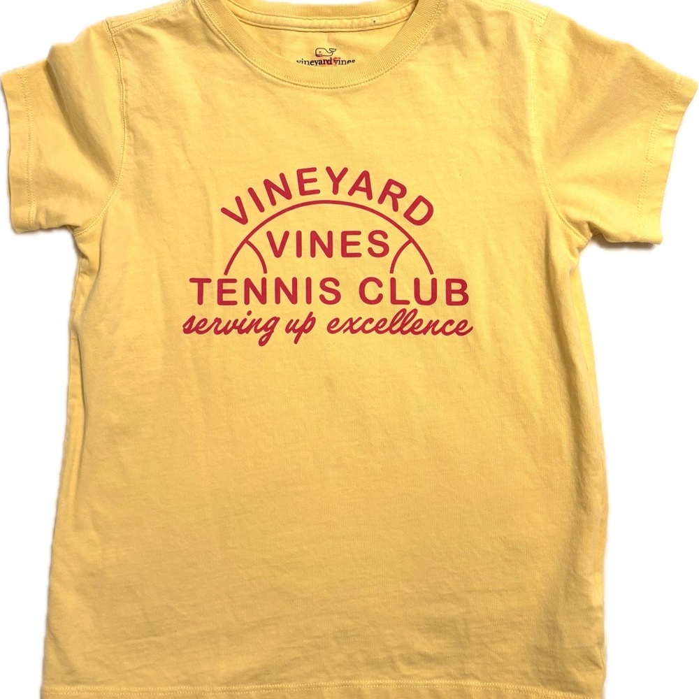Vineyard Vines Kids Yellow Tennis Club T-shirt